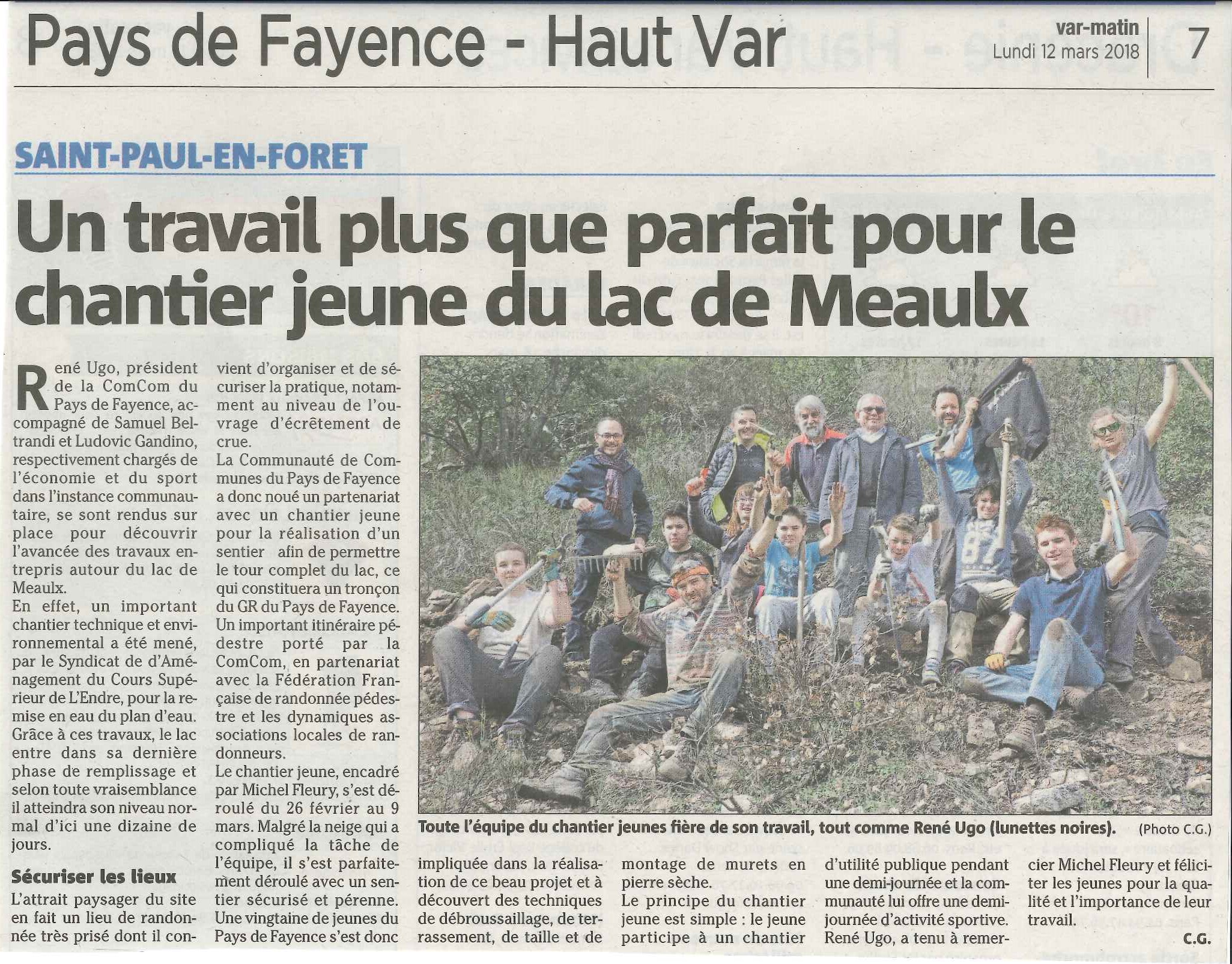chantier jeune