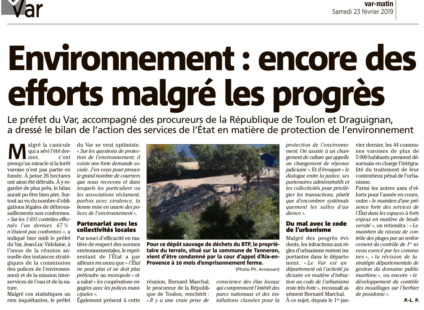 Environnement : encore des efforts malgré les progrès