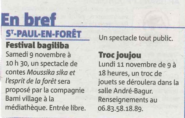 Festival bagiliba et Troc joujou