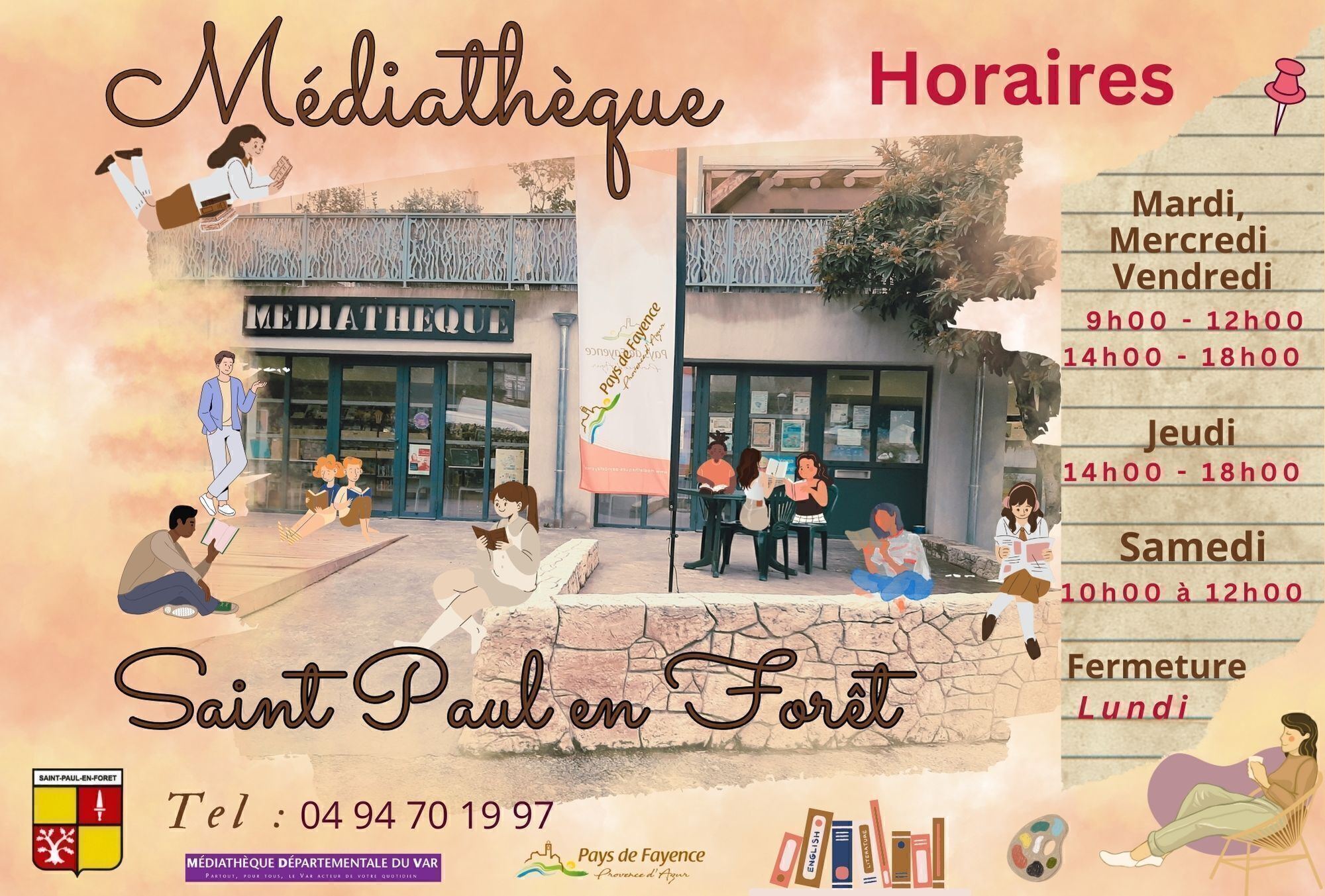 horaires médiathèque