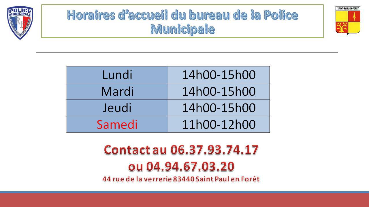 Saint Paul en Forêt Police Municipale
