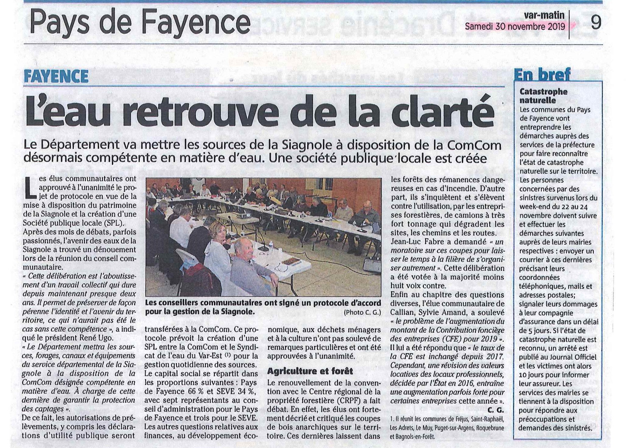 L'eau retrouve de la clarté