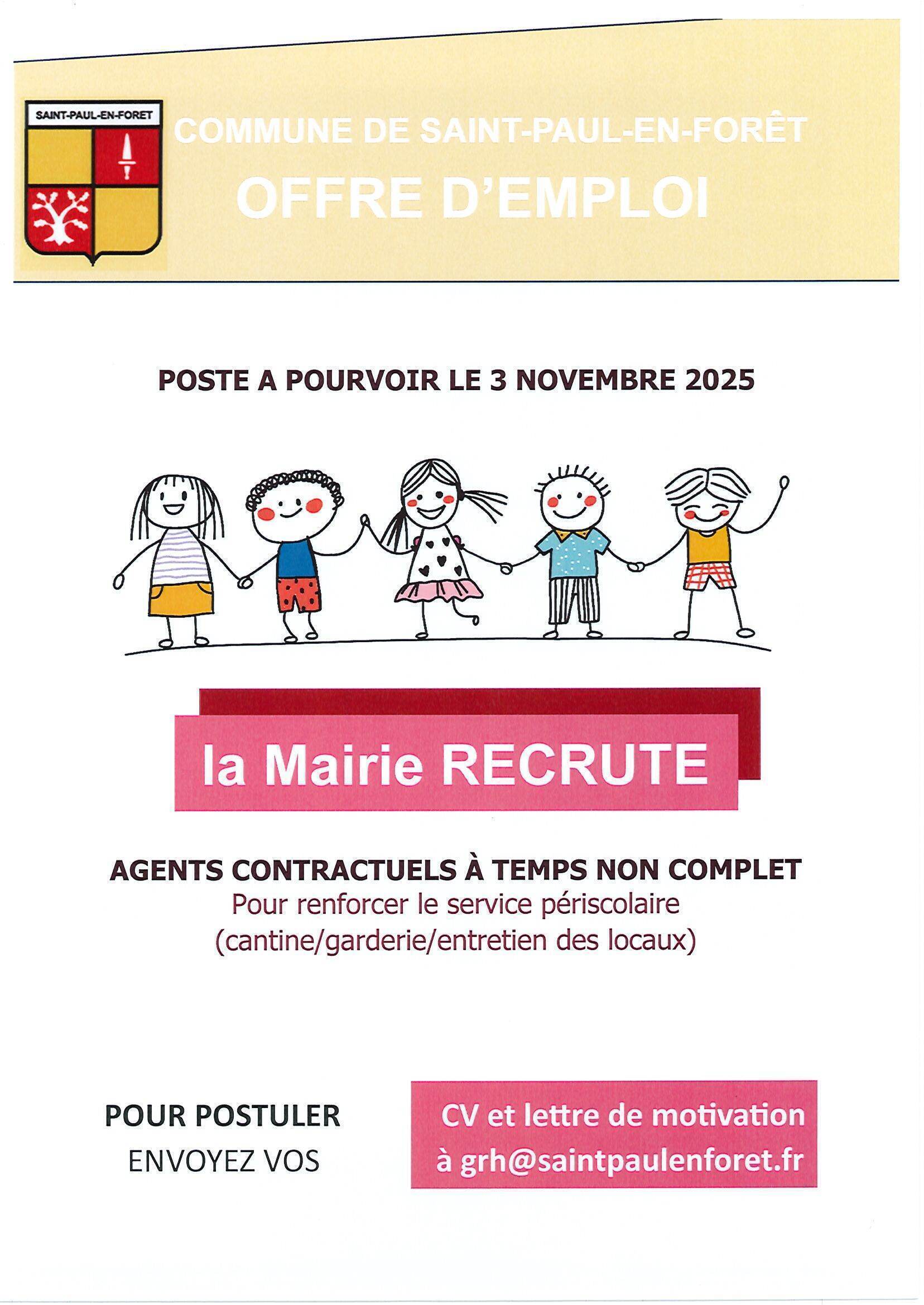 offre emploi périscolaire 11-2025