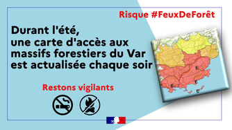 Carte d'accès aux massifs varois