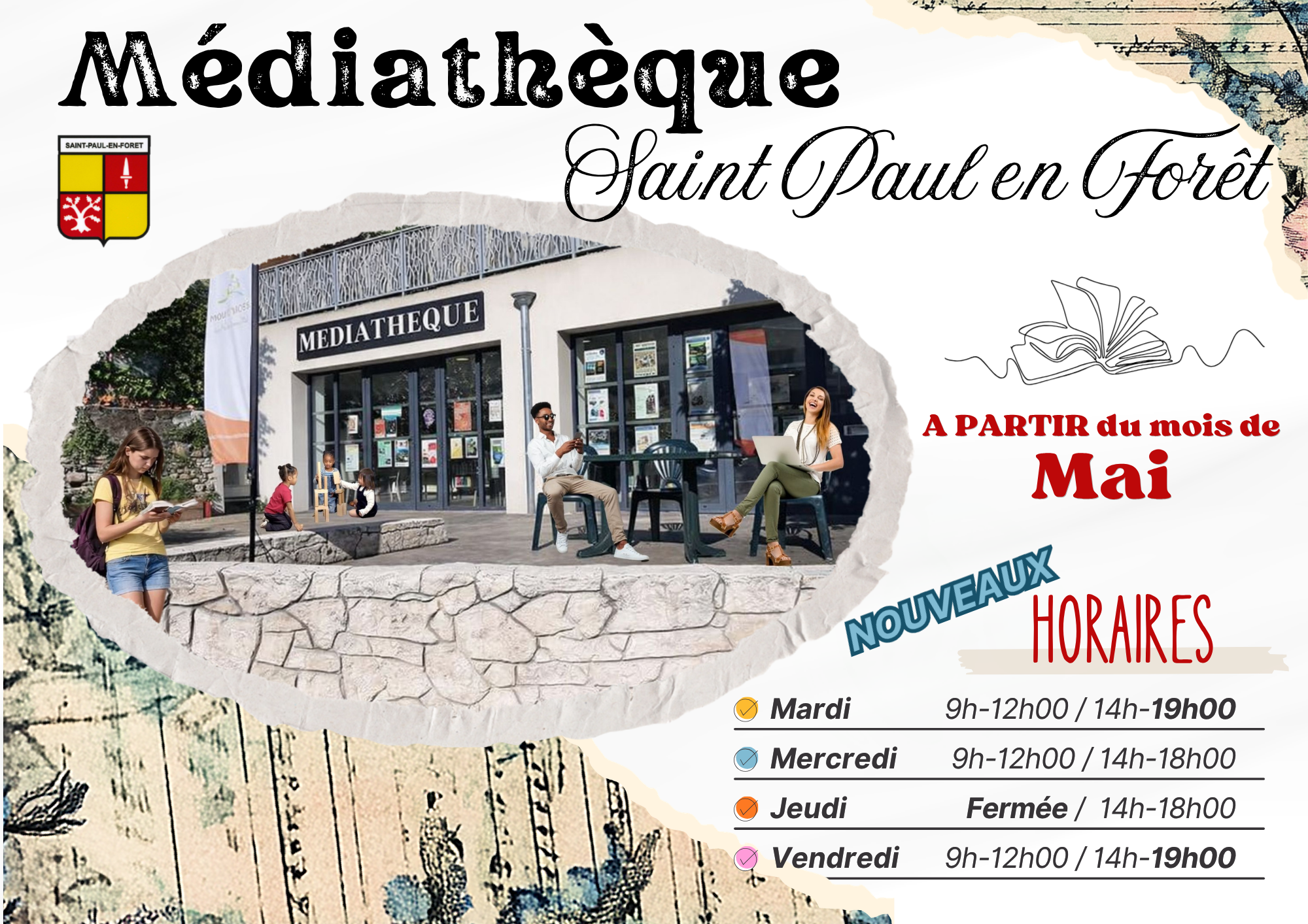 horaires médiathèque