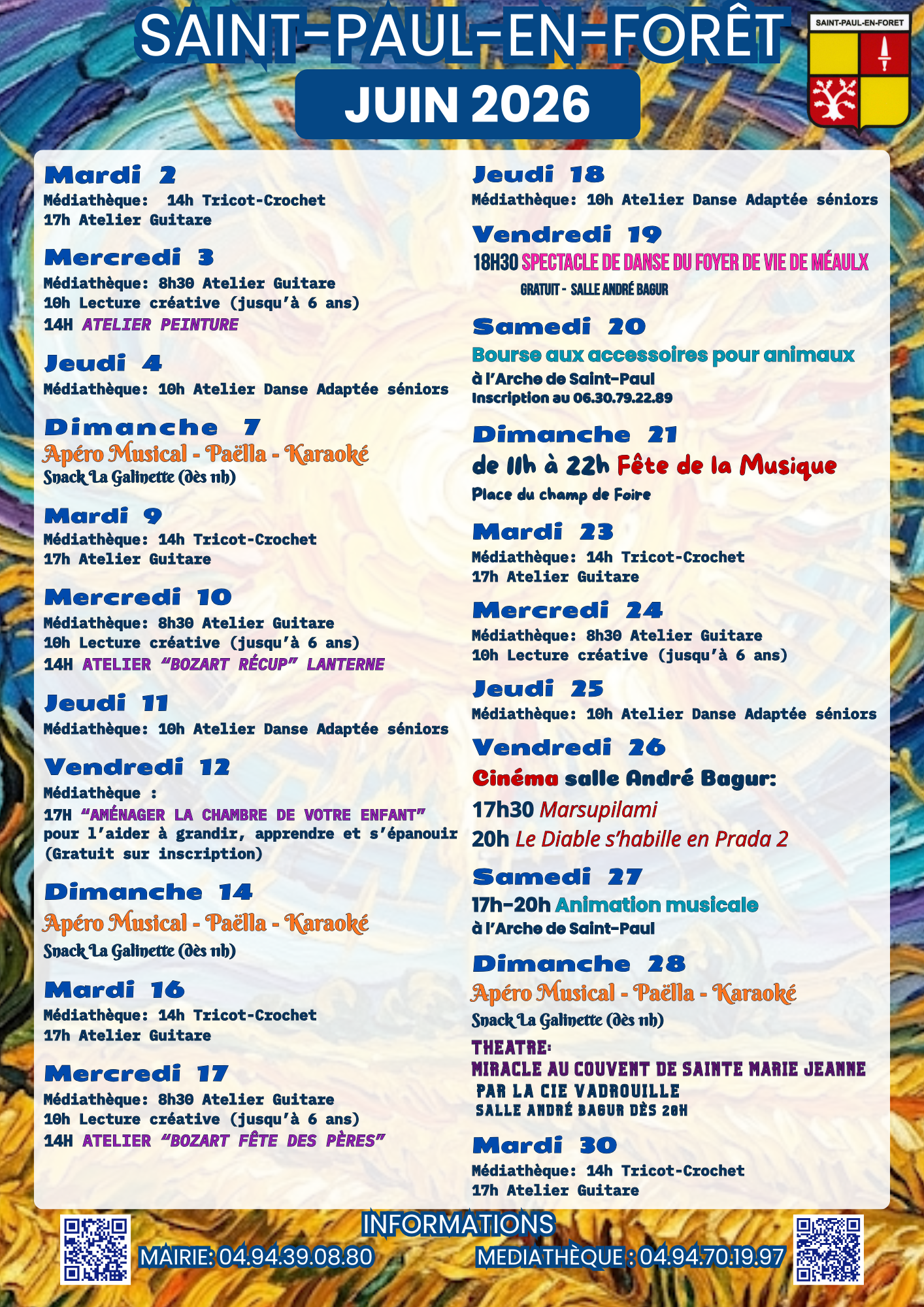 Programme JUIN